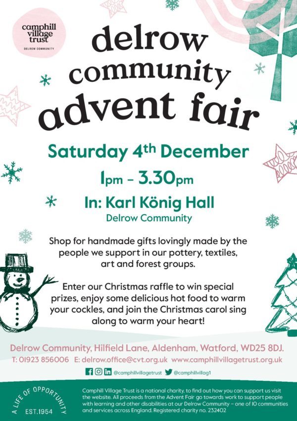 Delrow Community Advent Fair • Camphill Village Trust