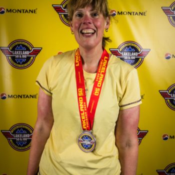 Sally, our director, won a medal for a race