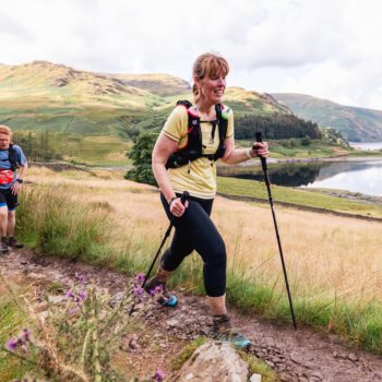 Sally hiking in the Lake District