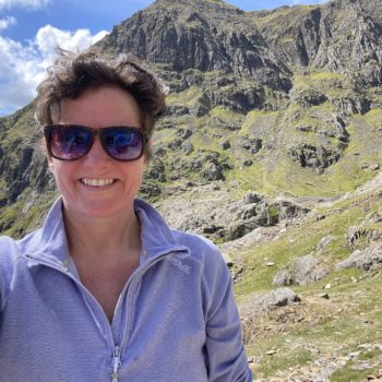 Claire hiking Snowdon