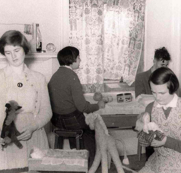 Children playing with toys