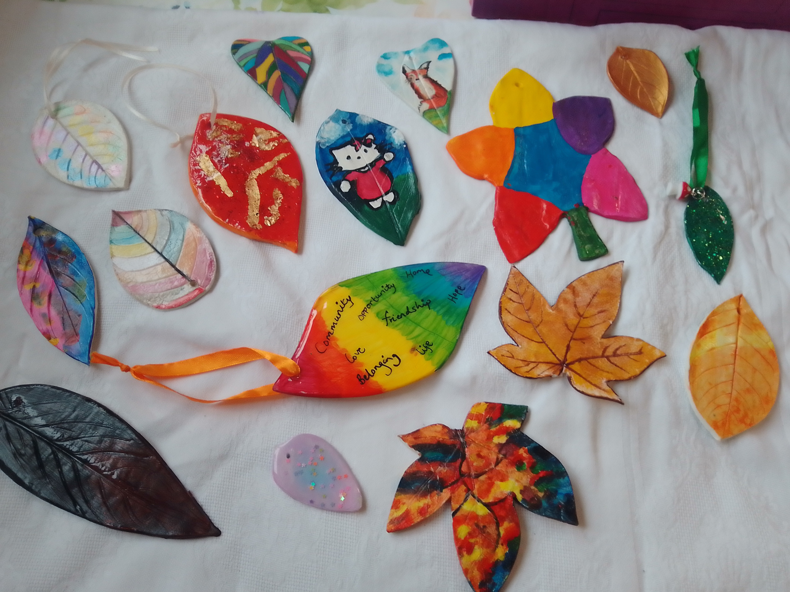 Handmade leaves