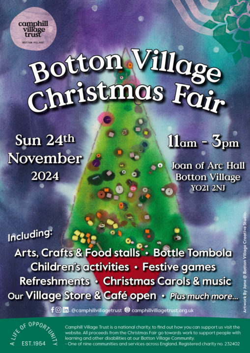 Botton Village Christmas Fair poster