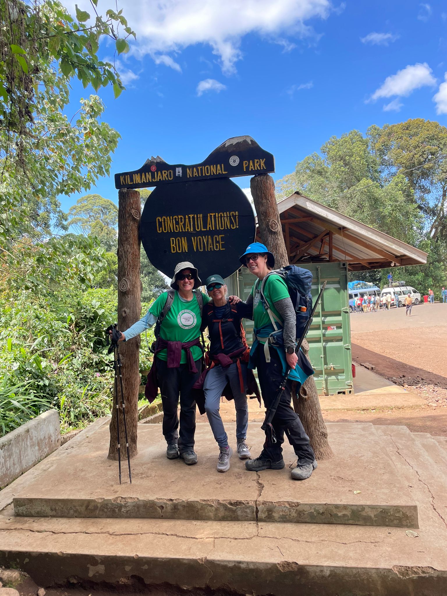 Our team at the end of the Mount Kili hike